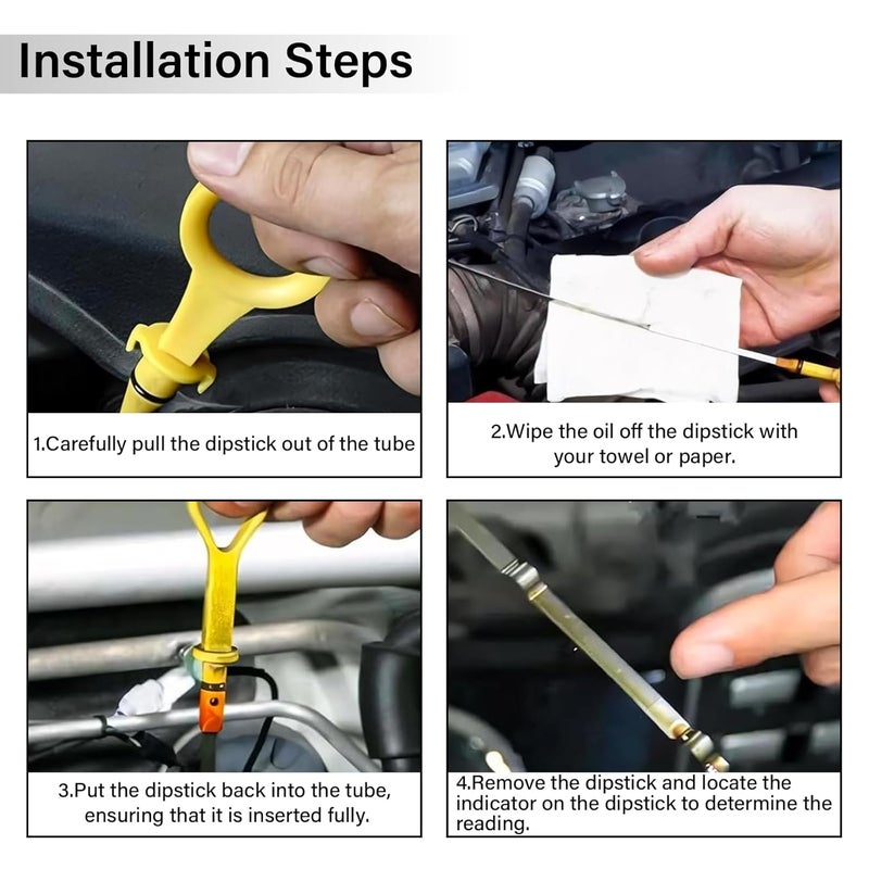 ROOTMUTIFY 2700104101 Engine Oil Dipstick for 2014-2020 Mercedes-Benz GLA250 CLA250 2014-2020, GLA45 AMG 2015-2019 Measuring Rod Dip Stick for Checking Oil Level - Image 5